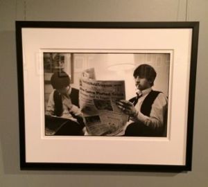 Ringo Starr reads about the ongoing events in 1963.